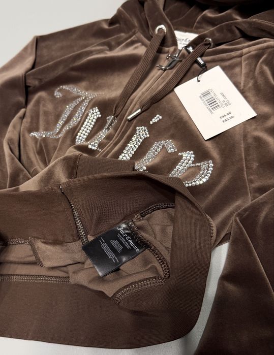 Велюровий костюм Juicy Couture новий оригінал з бірками Xs корич — zdjęcie 4