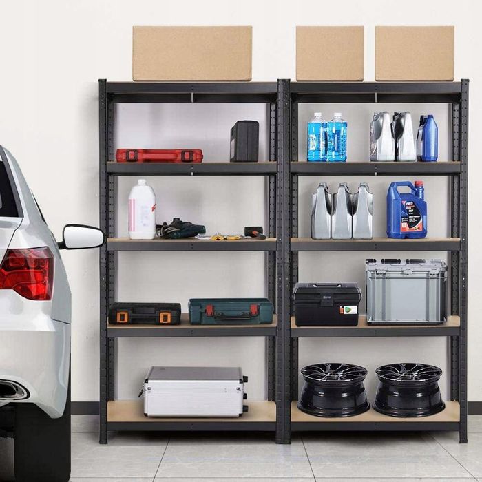 Regał magazynowy 150×75 cm Udźwig aż 625 kg Do piwnicy do Garażu| Domu