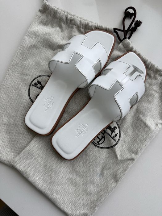 Тапки сланцы шлепки Hermes эрмес