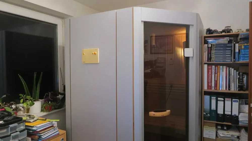 SAUNA sucha fińska biała 2w1 infrared narożna infra lecznicza Klafs