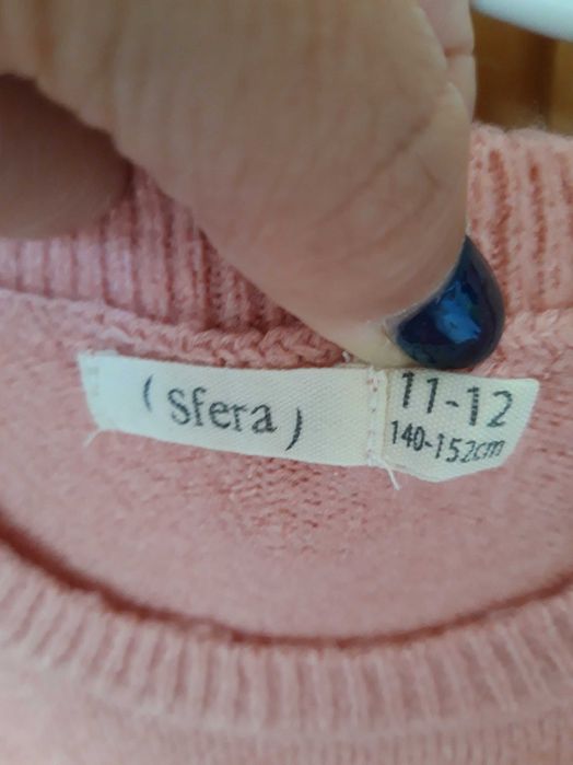 Camisola malha rosa com coelho 11-12anos da Sfera
