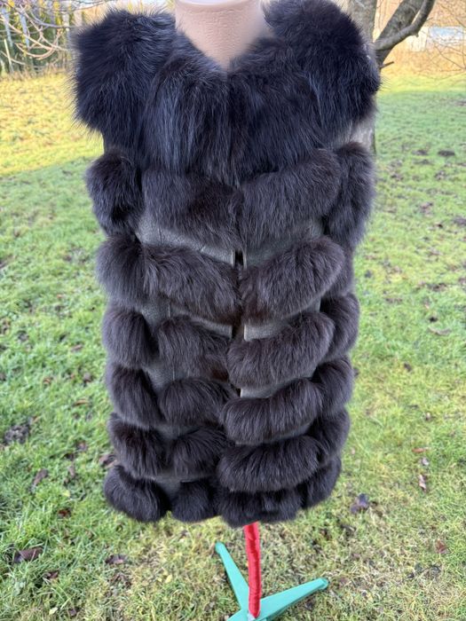 Kamizelka z futra lisa