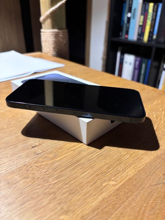 iPhone 15 pro max, stan idealny, titanium blue 256gb, bateria 86%