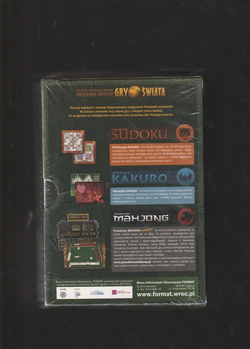 Gry Świata Sudoku, Mahjong, Kakuro PC