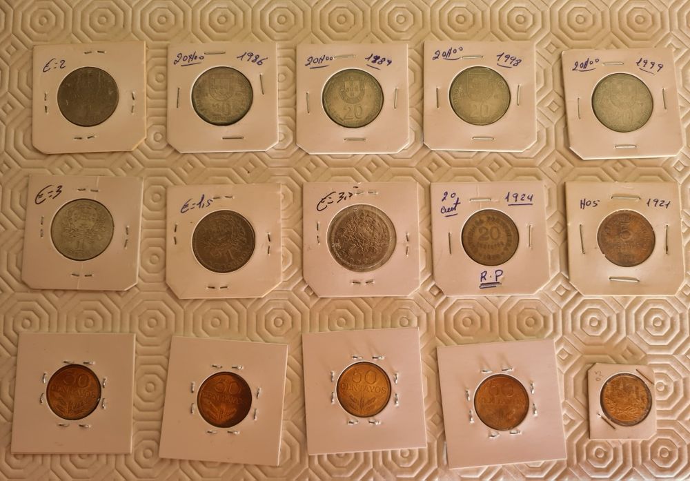 15 moedas portuguesas