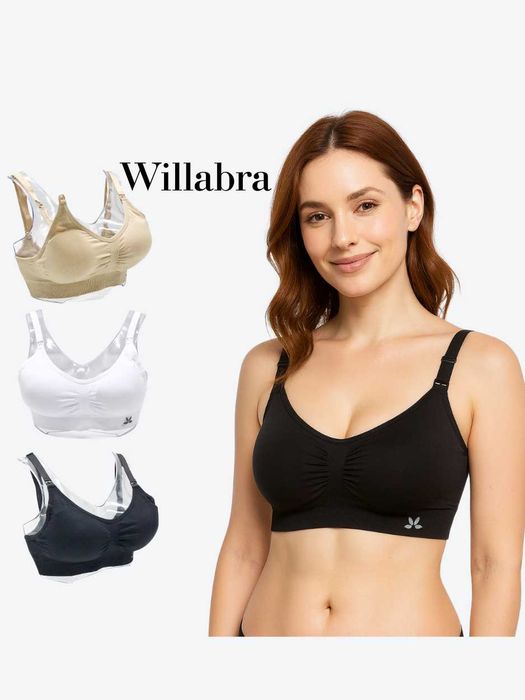 Biustonosz bezszwowy Willabra 2XL/3XL dla karmiących piersią matek