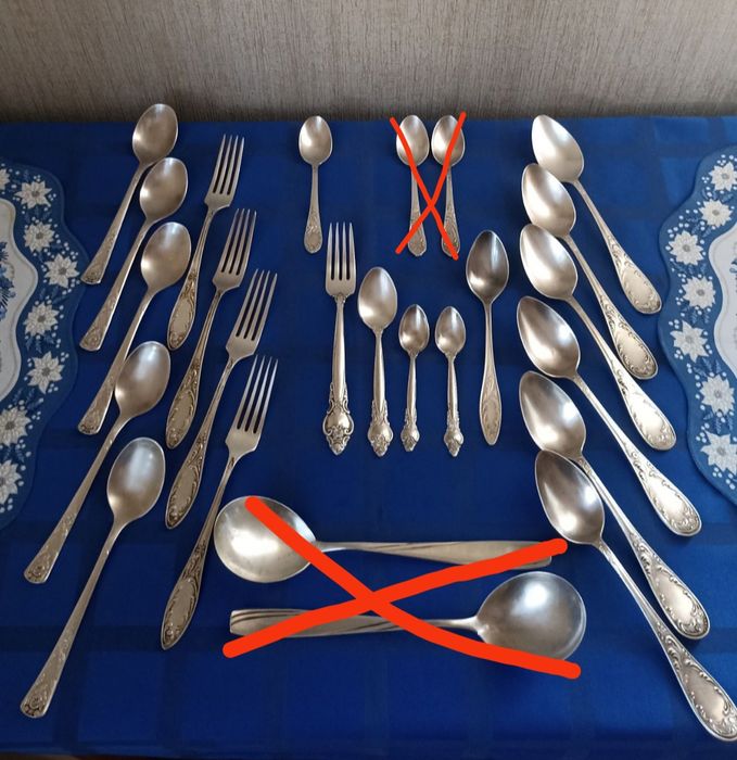 Распродажа! Мельхиоровые и серебряные столовые приборы.СССР. Винтаж.