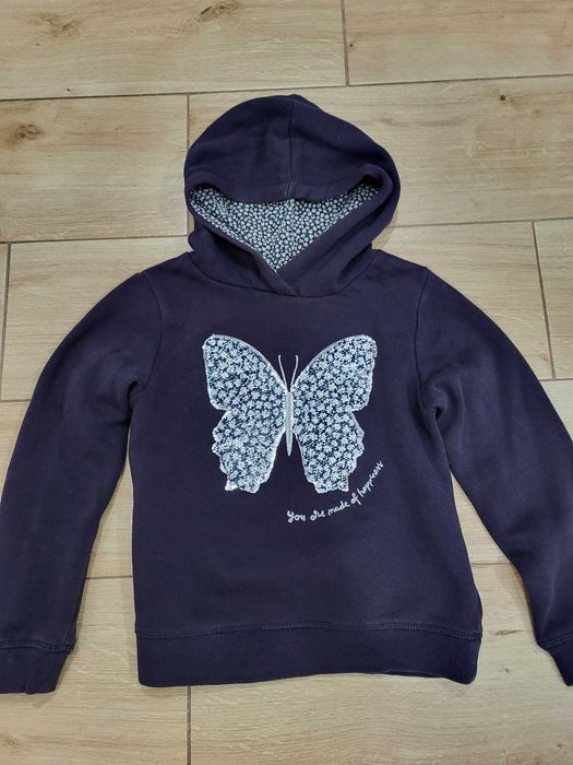 Bluza z cekinowym motylem hm