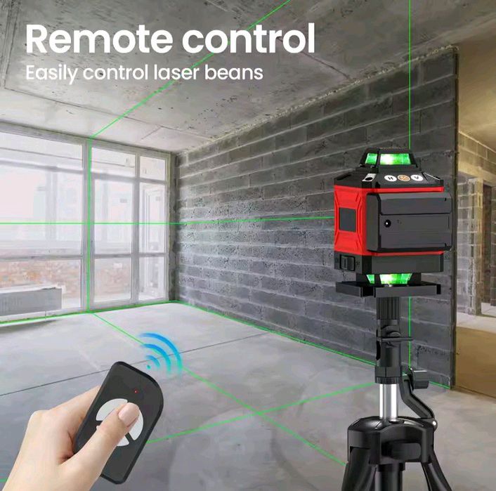 Nível a laser 4D 16 Linhas + tripé