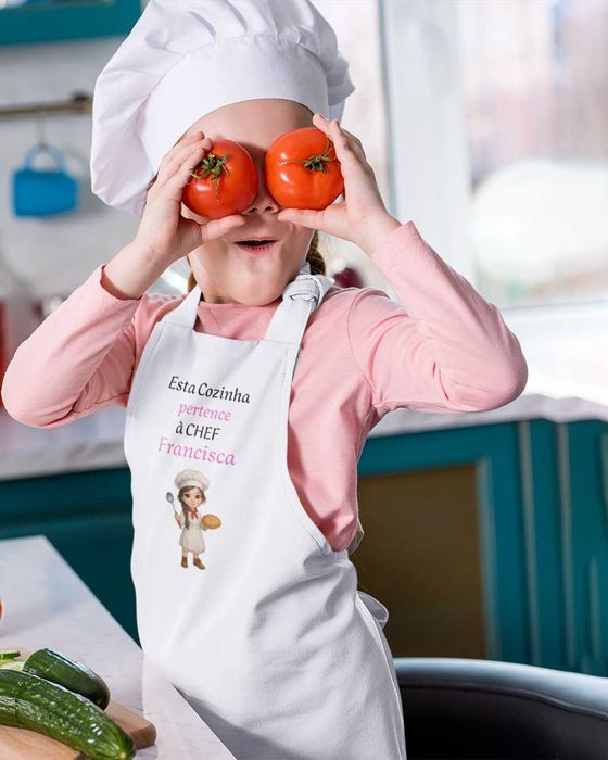 Conjunto de Avental com luva e pega de forno