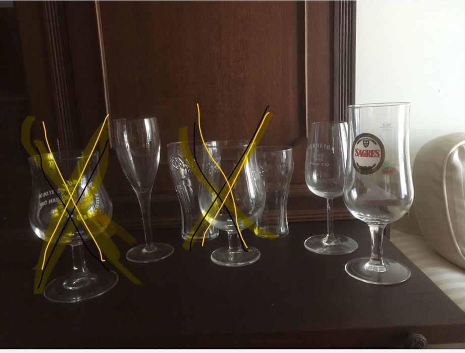 Copos para colecionadores, preco unitario