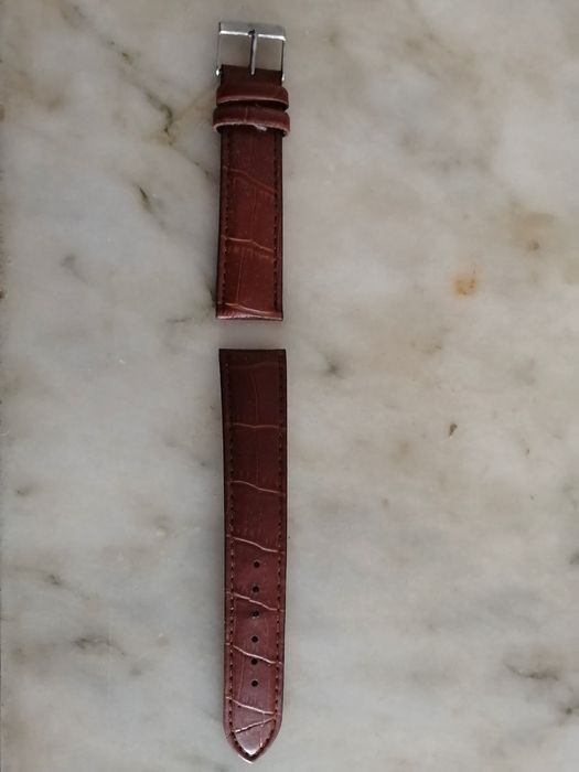 pulseira de relógio em pele genuina