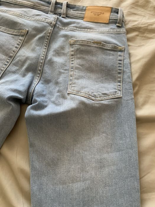 Calça ganga clara da Springfield