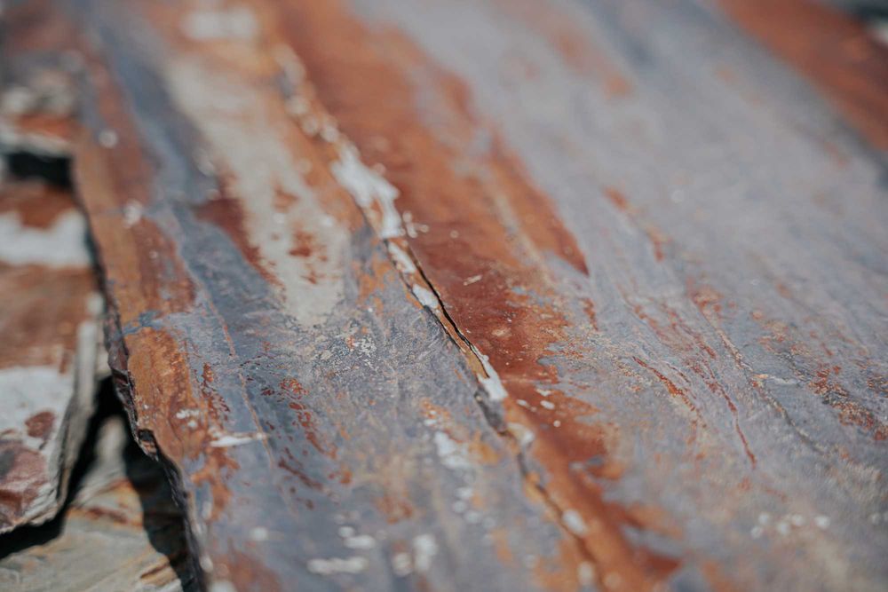 Kamień ozdobny brązowy łupek