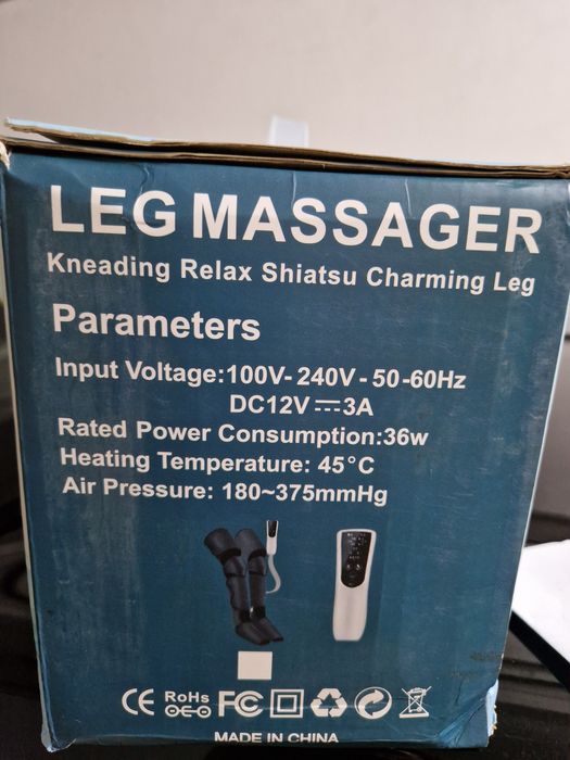 Massageador de Pernas
Funcionalidade: Massagem Shiatsu para relaxamen