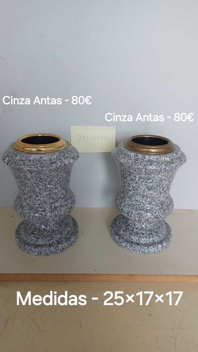 Artigos Fúnebres - Vasos em Mármore e Granito para Campas