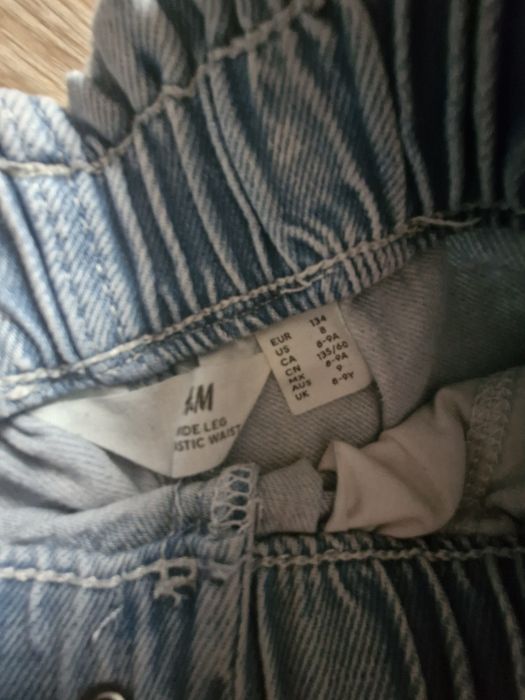 Spodnie jeansowe H&M rozmiar 134. Jak nowe