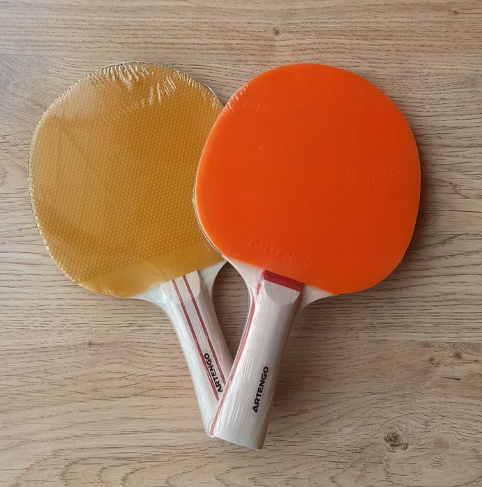 Conjunto de 2 Raquetes de Ténis de Mesa / Ping Pong Artengo — Novas / Seladas