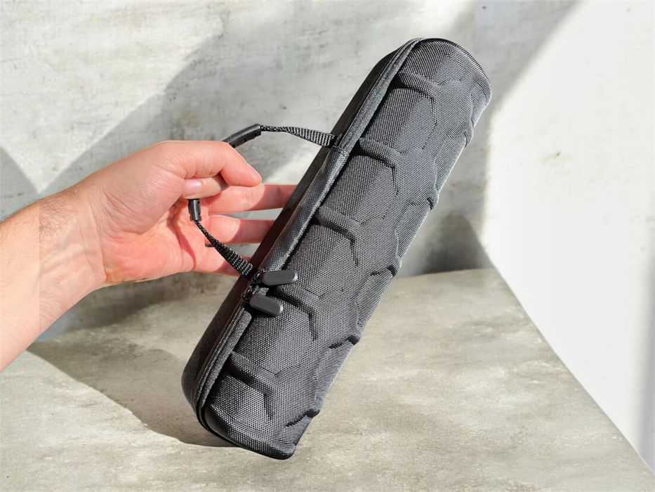Premium etui organizer na 5 zegarków czarno-zielone pudełko case