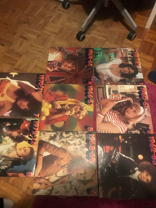 Lote 8 discos LP vinil Golden Hit Parade