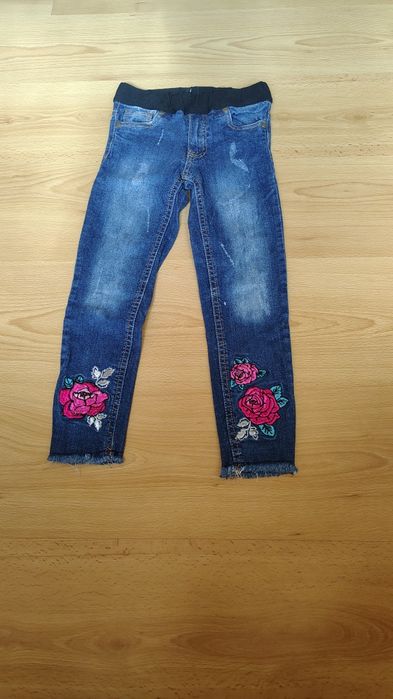 Spodnie dziewczęce 128