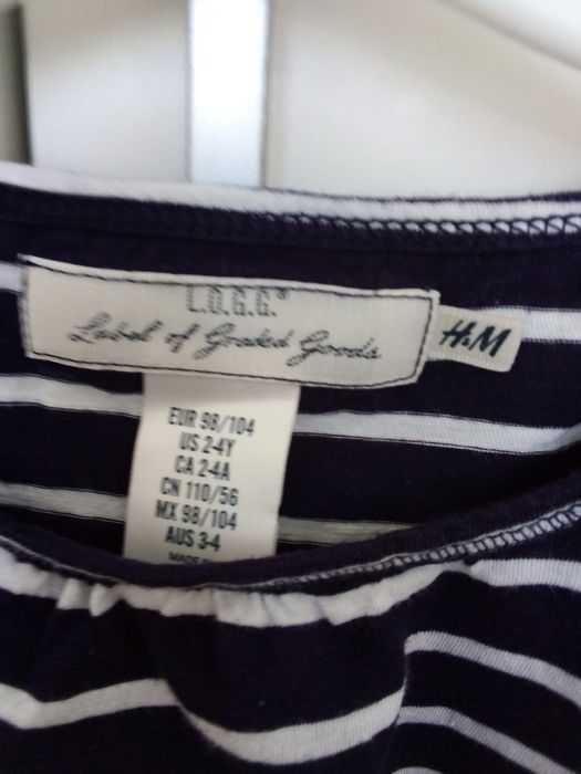 H&M-bluzeczka dla dziewczynki rozm 98/104
