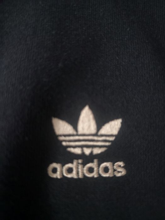 Bluza Adidas Originals Plus Cropped Hoodie With Leopard Print Stripes