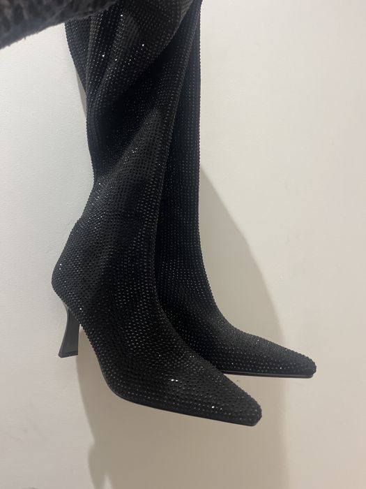 Botas cano alto elastico