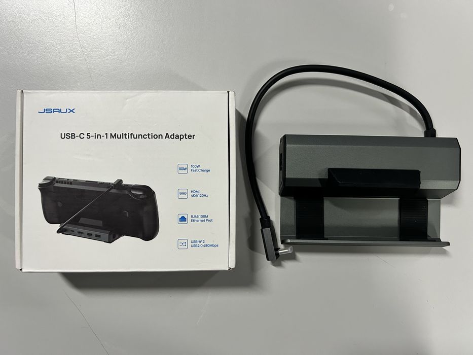 Steam Deck OLED 512GB + Dock JSAUX + Vidro Temperado Anti-Glare + Garantia até 11/2028