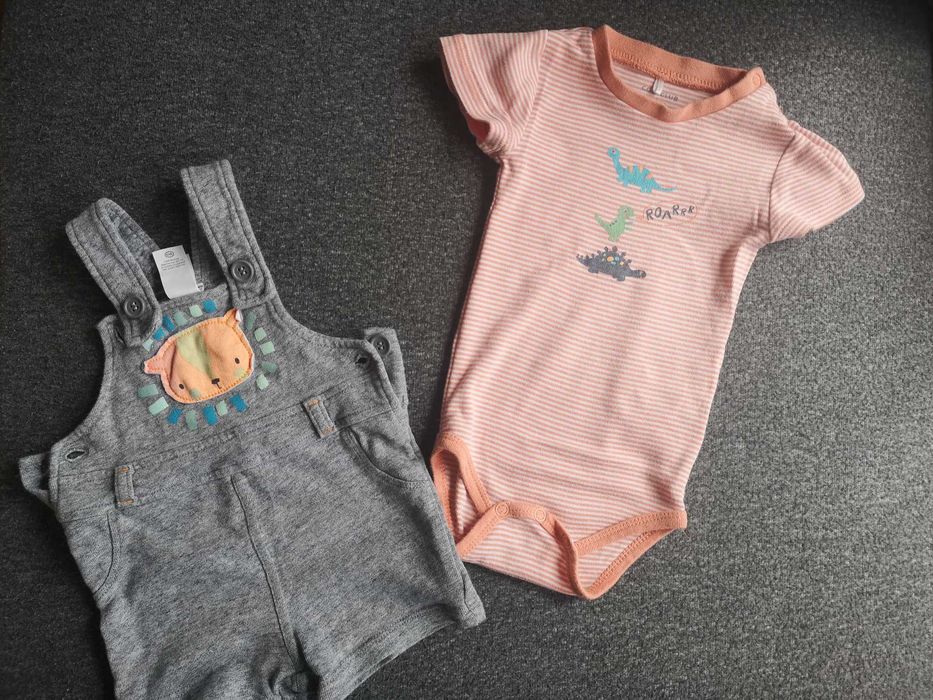 Zestaw niemowlęcy body + spodenki 62/68 C&A Cool Club