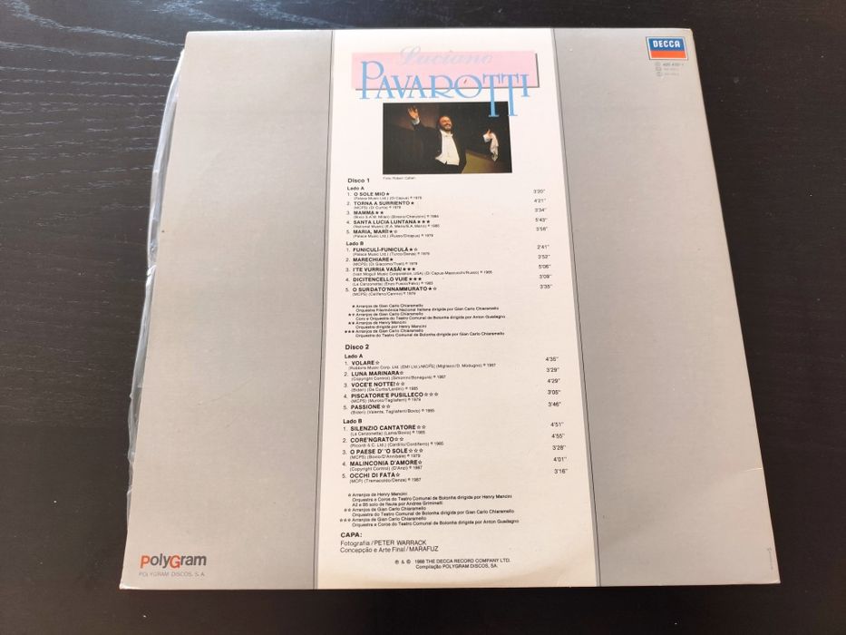 Lote de 2 Discos Vinil - Opera - Luciano Pavarotti (Duplos)