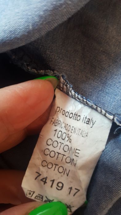Bluzka cienki jeans bawełna