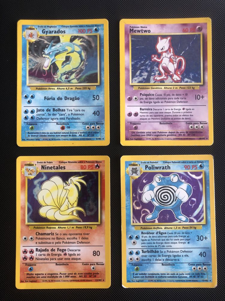 Kit 80 Energias Pokémon para jogar (10 de cada tipo)