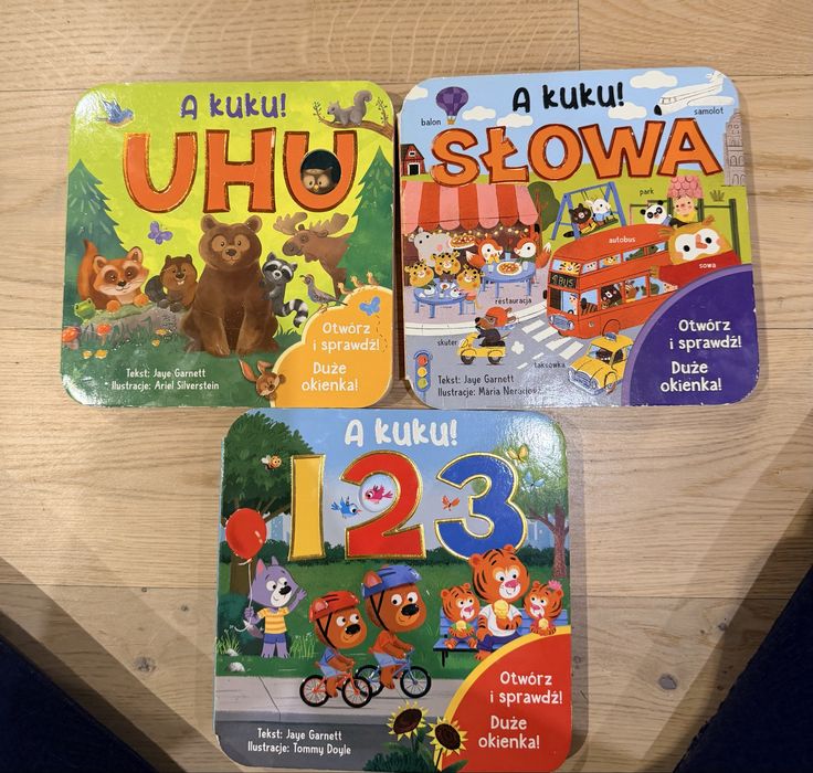 Książki dla najmłodszych z okienkami do nauki mówienia