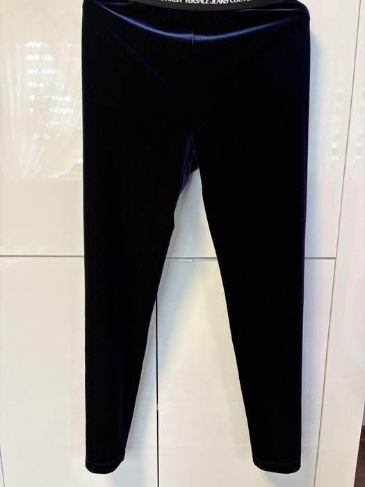 NOWE welurowe legginsy Versace Jeans