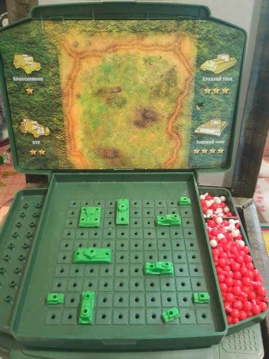 Игра настольная "Танковый бой" для детей и подростков