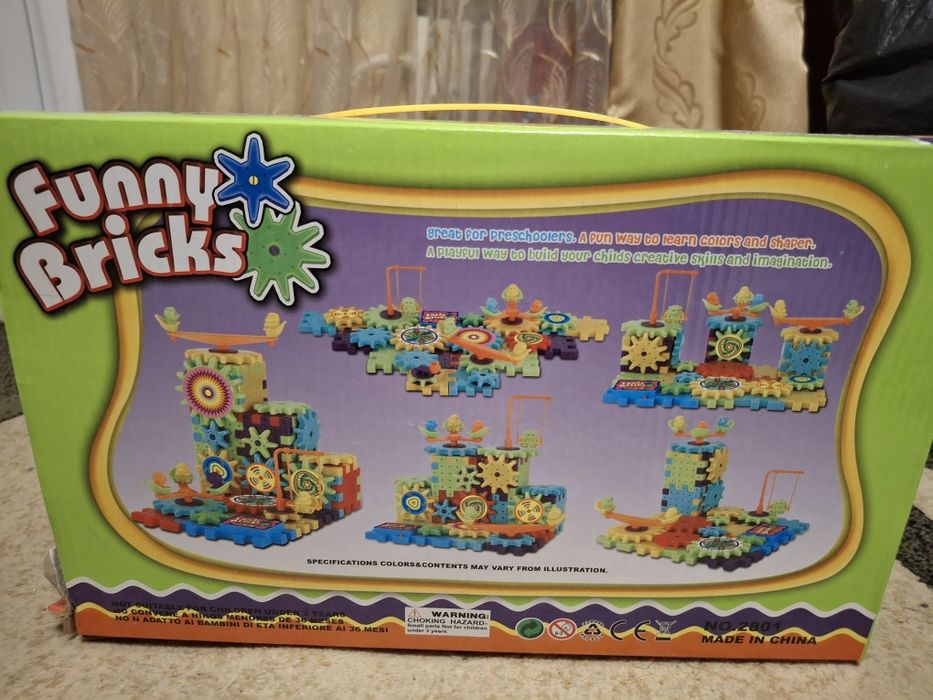 Дитячий іграшковий конструктор на шестернях Funy Bricks