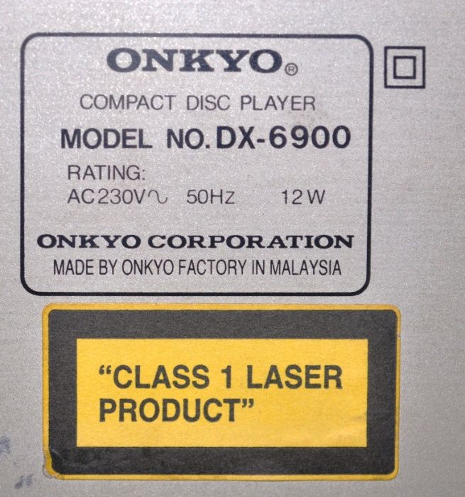 CD Player Onkyo DX 6900
