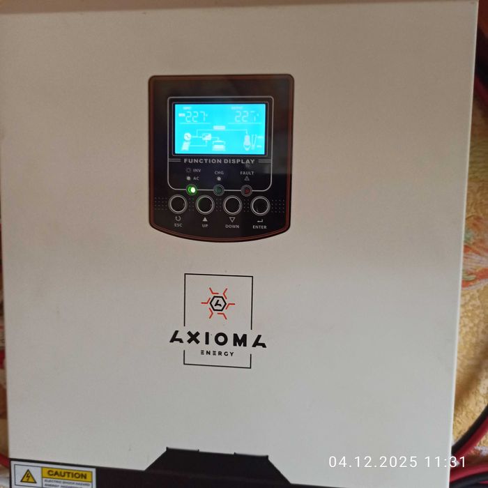 система збереження енергії інвер.24в Axioma та літієва 5.5 квт батарея