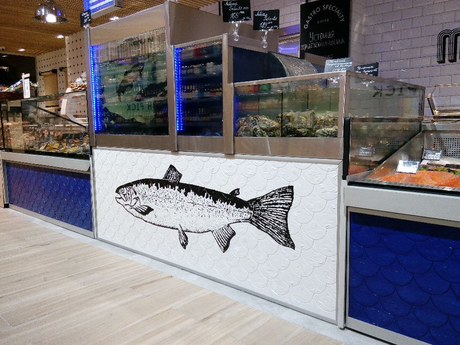 Изготовление аквариумов для торговли живой рыбой, устрицами, омарами