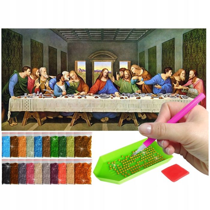 Haft Diamentowy Ostatnia Wieczerza B. Duży 80x40cm Diamond Painting Mo