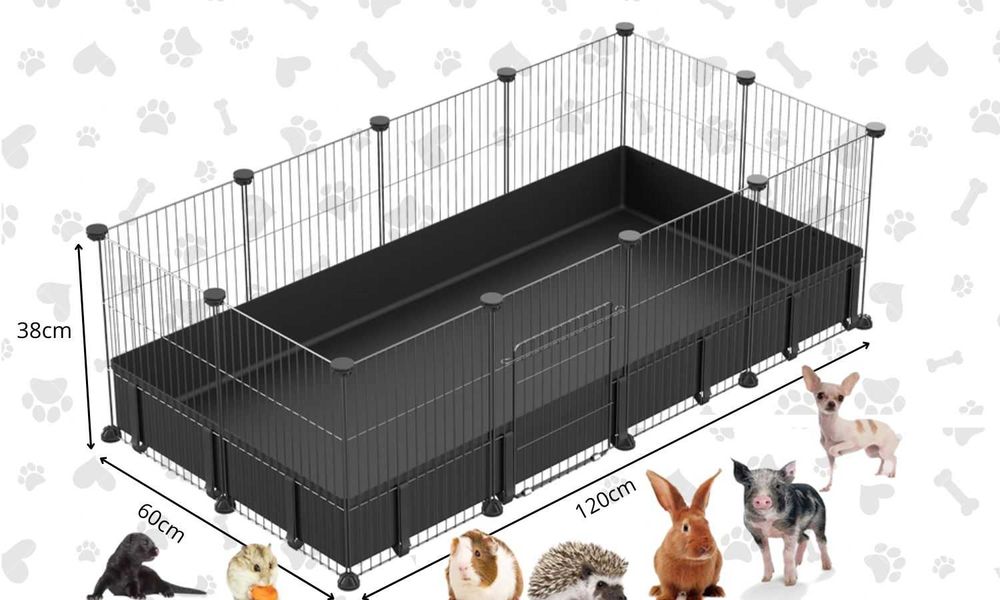 Wybieg kojec klatka dla gryzoni królika świnki z matą duża NOWA