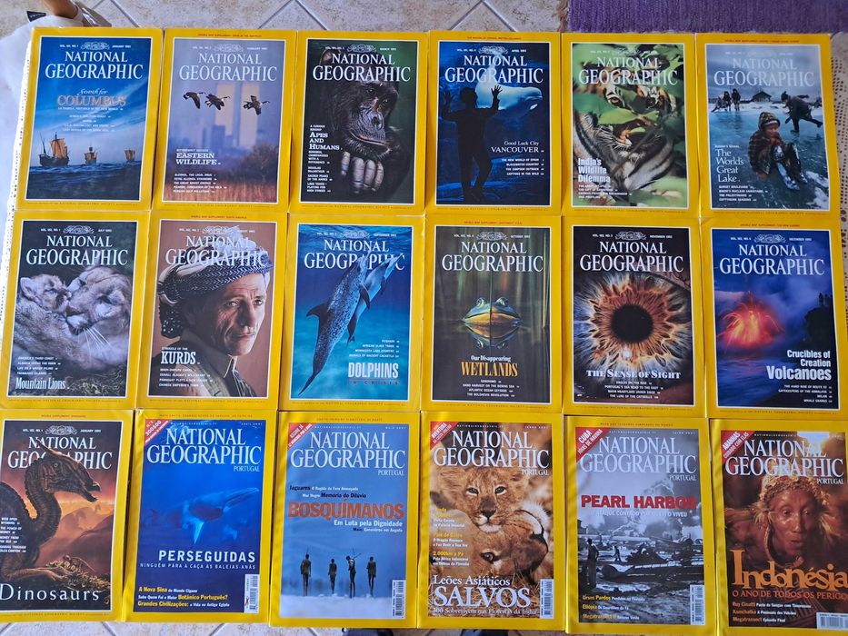 National Geographic (edição: inglesas e portuguesas) diversas
