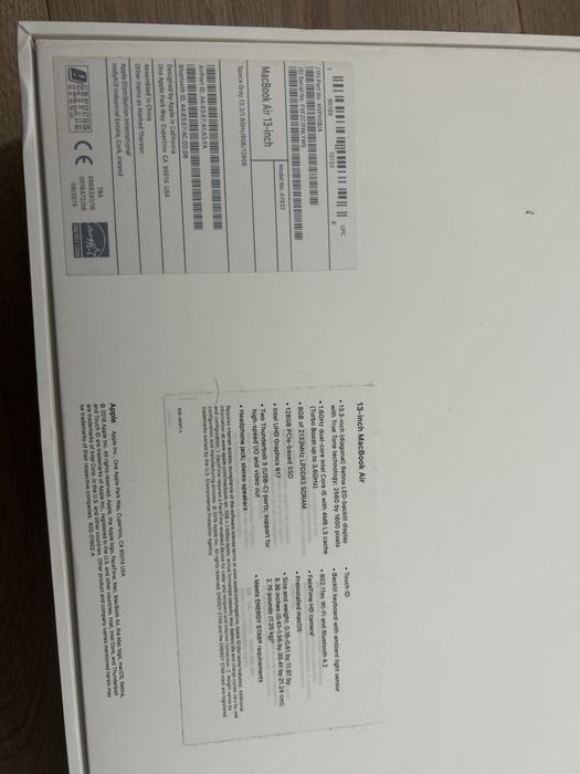 MacBook Air 13” 2019 i5 / 8GB / 128GB