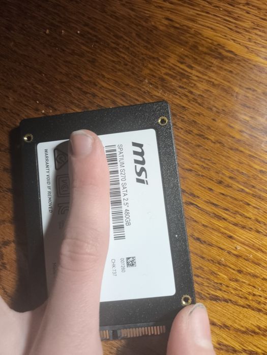 Ssd диск на 480 гб від Msi, Spatium s270