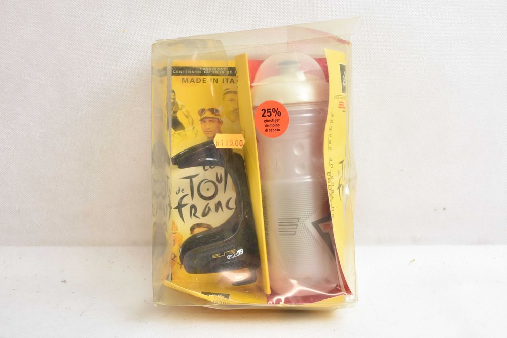 NIEUŻYWANY retro bidon + koszyk ELITE carbon 19 pro kit !
