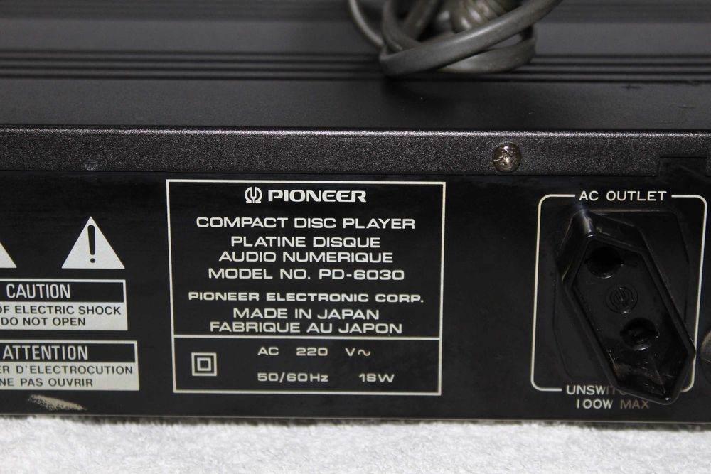 PIONEER PD-6030 Odtwarzacz płyt CD wysoki model Japan Wysyłka