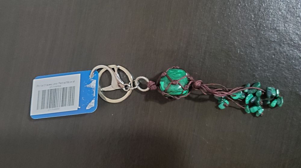 Porta Chaves com Pedra Mineral