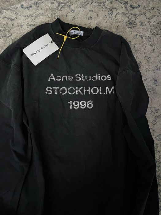 longsleeve acne studios czarny bluzka