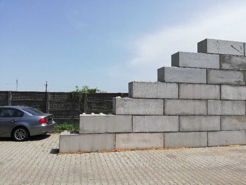 Bloki betonowe, klocki lego, mury oporowe 180x60x60 Łódź, Kalisz